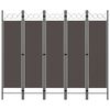 vidaXL Paravento a 5 Pannelli Antracite 200x180 cm