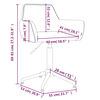 vidaXL Sedie da Pranzo Girevoli 4 pz Rosa in Velluto