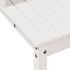 vidaXL Tavolo Invaso con Ripiani Bianco 82,5x50x109,5 cm Massello Pino