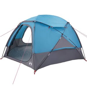 vidaXL Tenda a cupola con tetto rimovibile 4 persona Blu