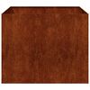 vidaXL Fioriera Arrugginita 100x100x80 cm in Acciaio Corten