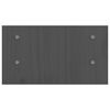 vidaXL Supporto per Monitor Grigio 50x27x15 cm Legno Massello di Pino