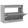 vidaXL Scarpiera Grigio Sonoma 80x34x63 cm in Legno Multistrato
