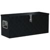 vidaXL Cassetta in Alluminio Forma Trapezoidale 70x24x42 cm Argento