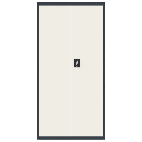 vidaXL Armadio Classificatore Antracite e Bianco 90x40x180 cm Acciaio
