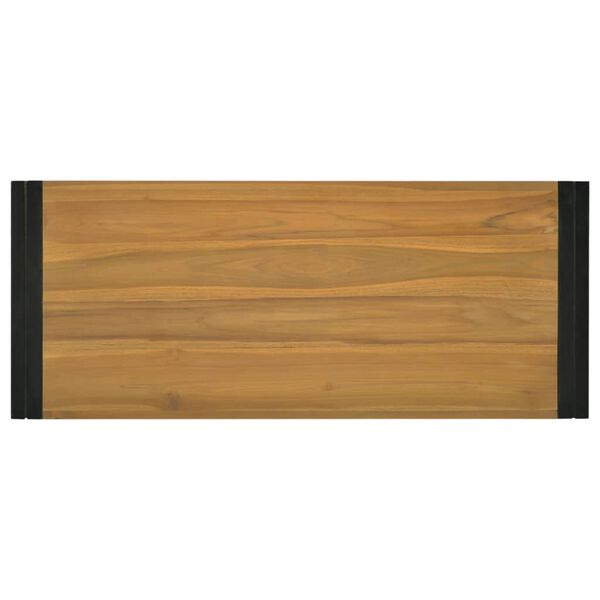 vidaXL Mobile da Bagno 120x45x35 cm in Legno Massello di Teak