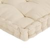 vidaXL Cuscini per Pallet e Pavimento 5 pz Beige in Cotone