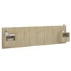 vidaXL Testiera Letto con Armadietti Legno Multistrato Rovere Sonoma