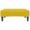vidaXL Divano Letto 2 Posti con Sgabello Giallo in Velluto