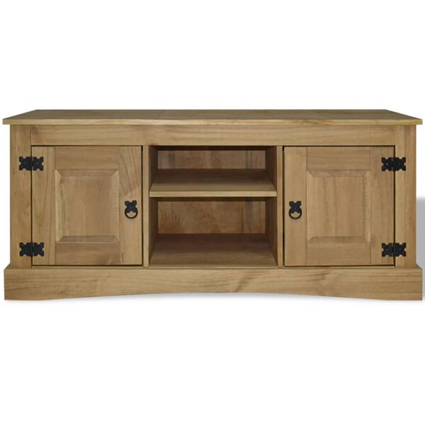 vidaXL Mobile Porta TV Legno Pino Messicano Corona Range 120x40x52 cm