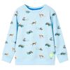 Felpa da Bambino Azzurro M&eacute;lange 128