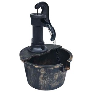vidaXL Fontana da Giardino Barile con Pompa