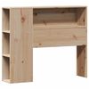 vidaXL Giroletto con Libreria senza Materasso 75x190 cm in Legno Pino