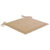 vidaXL Sedie da Giardino 2 pz con Cuscini Beige Massello di Teak