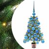 vidaXL Albero di Natale con 150 LED con supporto Verde 65 cm PE