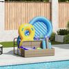 vidaXL Galleggiante a Bordo Piscina Beige 110x100x57 cm in Polyrattan