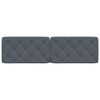 vidaXL Cuscino Testiera Grigio Scuro 180 cm in Velluto