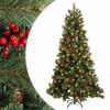 vidaXL Albero di Natale Artificiale con Rami Pieghevoli 150 cm 150 LED