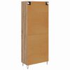 vidaXL Credenza Rovere artigianale 69,5 x 34 x 90 cm Legno multistrato