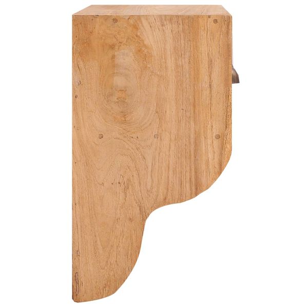 vidaXL Appendiabiti a Muro 80x25x45 cm Legno Massello di Teak