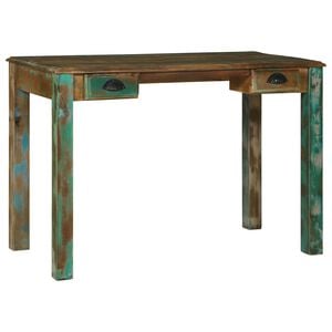 vidaXL Scrivania Marrone 112 x 55 x 76 cm Legno Recuperato Massello