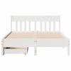 vidaXL Letto senza Materasso Bianco 140x190 cm Legno Massello di Pino