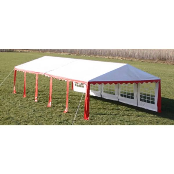 vidaXL Tendone da Festa 10 x 5 m Rosso