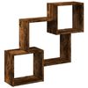 vidaXL Mobile a Parete 78x18x71 cm Rovere Fumo in Legno Multistrato