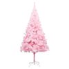 vidaXL Albero di Natale Preilluminato con Palline Rosa 210 cm PVC