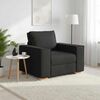 vidaXL Poltrona Divano Nero 100x78x84 cm Tessuto