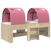 vidaXL Letto con Tunnel 4 pz Sonoma e Rosa Legno ingegnerizzato