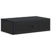 vidaXL Tavolino da Parete Laterale Nero 59 x 34,5 x 17 cm