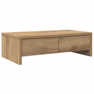 vidaXL Supporto Monitor con Cassetti Rovere 50x27x15 cm in Truciolato