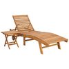 vidaXL Lettino da sole 2 pcs Marrone Legno di teak solido
