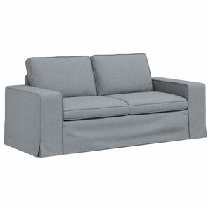 vidaXL Divano Grigio chiaro 182 x 80 x 82 cm Tessuto