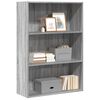 vidaXL Libreria Grigio Sonoma 80x30x114 cm in Legno Multistrato