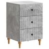vidaXL Armadio da Notte Grigio Cemento 43x 41 x 66,5 cm
