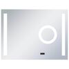 vidaXL Specchio LED da Bagno con Sensore Tattile 80x60 cm
