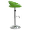 vidaXL Sgabello da Bar Verde in Similpelle