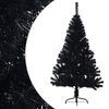 vidaXL Albero di Natale Artificiale a Met&agrave; con Base Nero 120 cm PVC