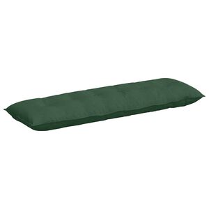 vidaXL Cuscino per Schiena Verde Giungla 160 x 50 cm Tessuto in Cords
