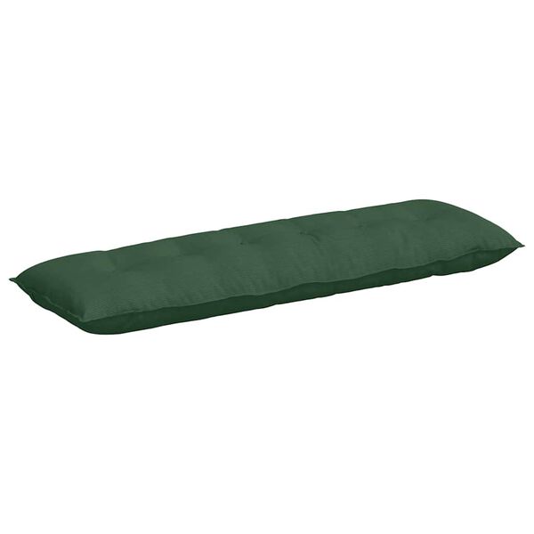 vidaXL Cuscino per Schiena Verde Giungla 160 x 50 cm Tessuto in Cords
