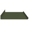 vidaXL Mensola sospesa 2 pcs Verde oliva 100 x 18 x 2,5 cm Acciaio