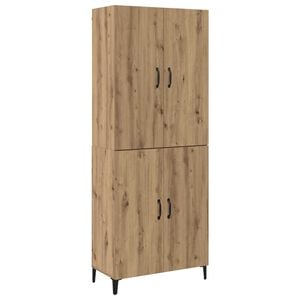 vidaXL Credenza 2 pz Rovere artigianale 69,5 x 34 x 180 cm