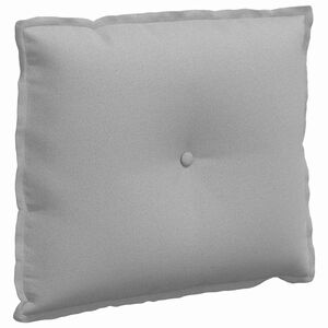vidaXL Cuscino per Schiena Grigio Nuvola 60 x 19 x 50 cm Tessuto