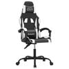 vidaXL Sedia da Gaming Nero e Bianco in Similpelle