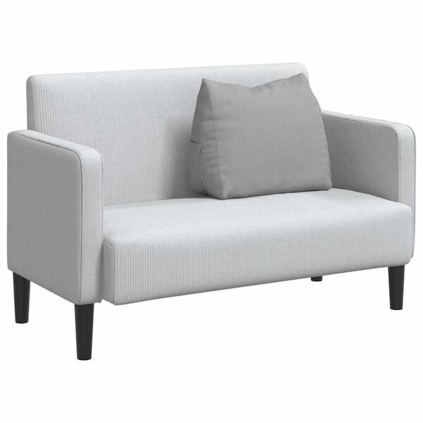 vidaXL Cuscino per Schiena Grigio Nuvola 60 x 20 x 50 cm Tessuto