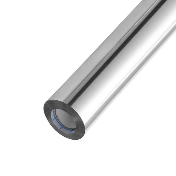 vidaXL Adesivo per Mobili Altro Argento 500 x 90 cm PET