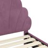vidaXL Struttura letto bambini con testata Viola 80 x 160 cm Velluto