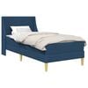 vidaXL Struttura letto con materasso con testiera Poliestere